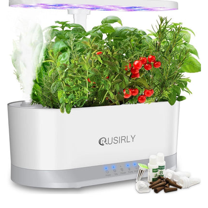 Hydroponics Growing System Indoor Garden 11Pods Planting Herb Garden Kit with Atomizer & Water Automatic Cycle System, Ideal Christmas Gifts for Mom Dad Men Women