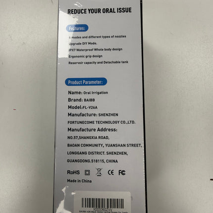 Bsibb Powerful Dental Flosser Black