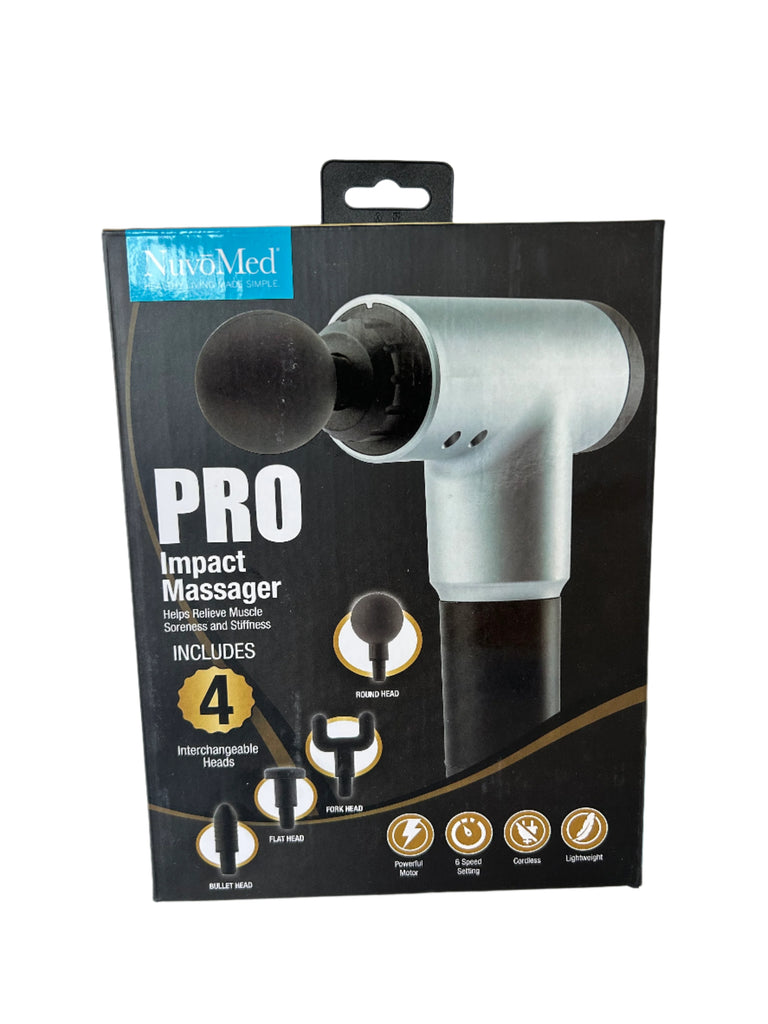 NuvoMed Pro Impact Massager 6-Speed Cordless Muscle Massager