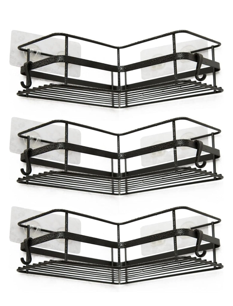 3Pack Corner Shower Caddy w/ Soap Holder
