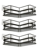 3Pack Corner Shower Caddy w/ Soap Holder