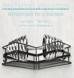 3Pack Corner Shower Caddy w/ Soap Holder