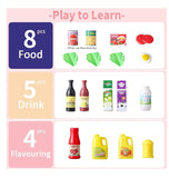 30 Pcs Kids Kitchen Toy w/ Foods