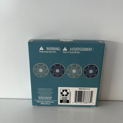 Holiday Time 4 Pcs Coaster Set (WMCAXS23114)3.9 in. x 3.9 in. Each