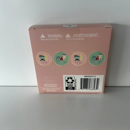 Holiday Time 4 Pcs Coaster Set (WMCAXS23112) 3.9 in. x 3.9 in. Each