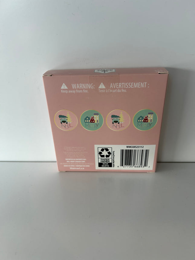 Holiday Time 4 Pcs Coaster Set (WMCAXS23112) 3.9 in. x 3.9 in. Each