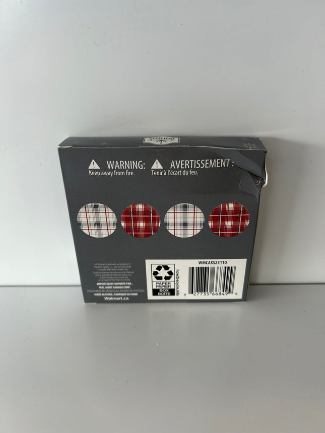 Holiday Time 4 Pcs Coaster Set (WMCAXS23110) 3.9 in. x 3.9 in. Each