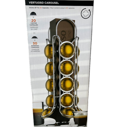 Purepara Vertuoso Carousel For 20 Coffee Capsules or 30 Espresso Capsules