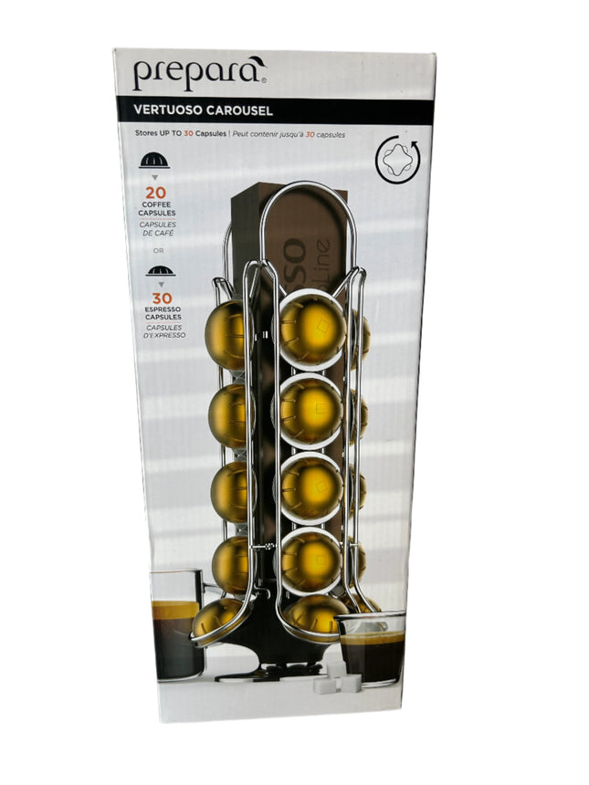 Purepara Vertuoso Carousel For 20 Coffee Capsules or 30 Espresso Capsules