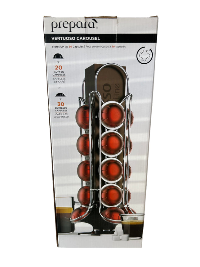 Purepara Vertuoso Carousel For 20 Coffee Capsules or 30 Espresso Capsules