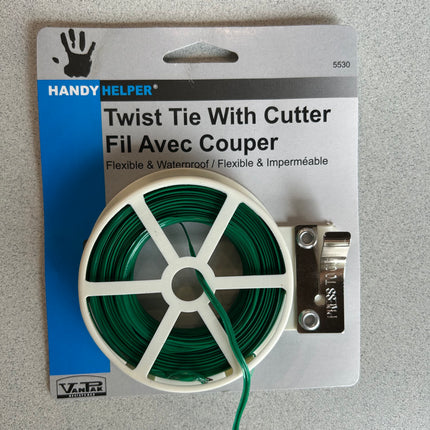 Handy Twist Tie With Cutter