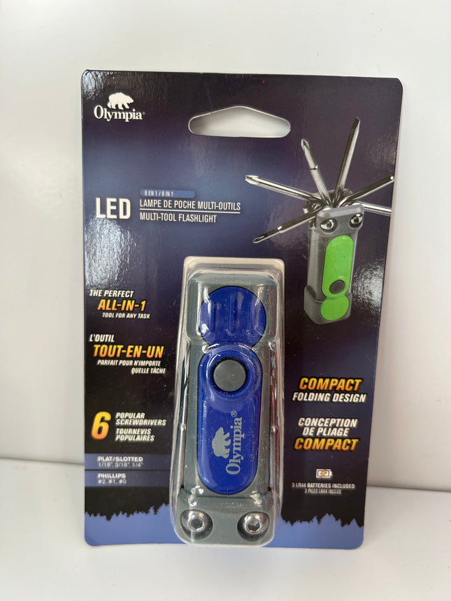 Olympia led 8 in 1 Multi-Tool Flashlight
