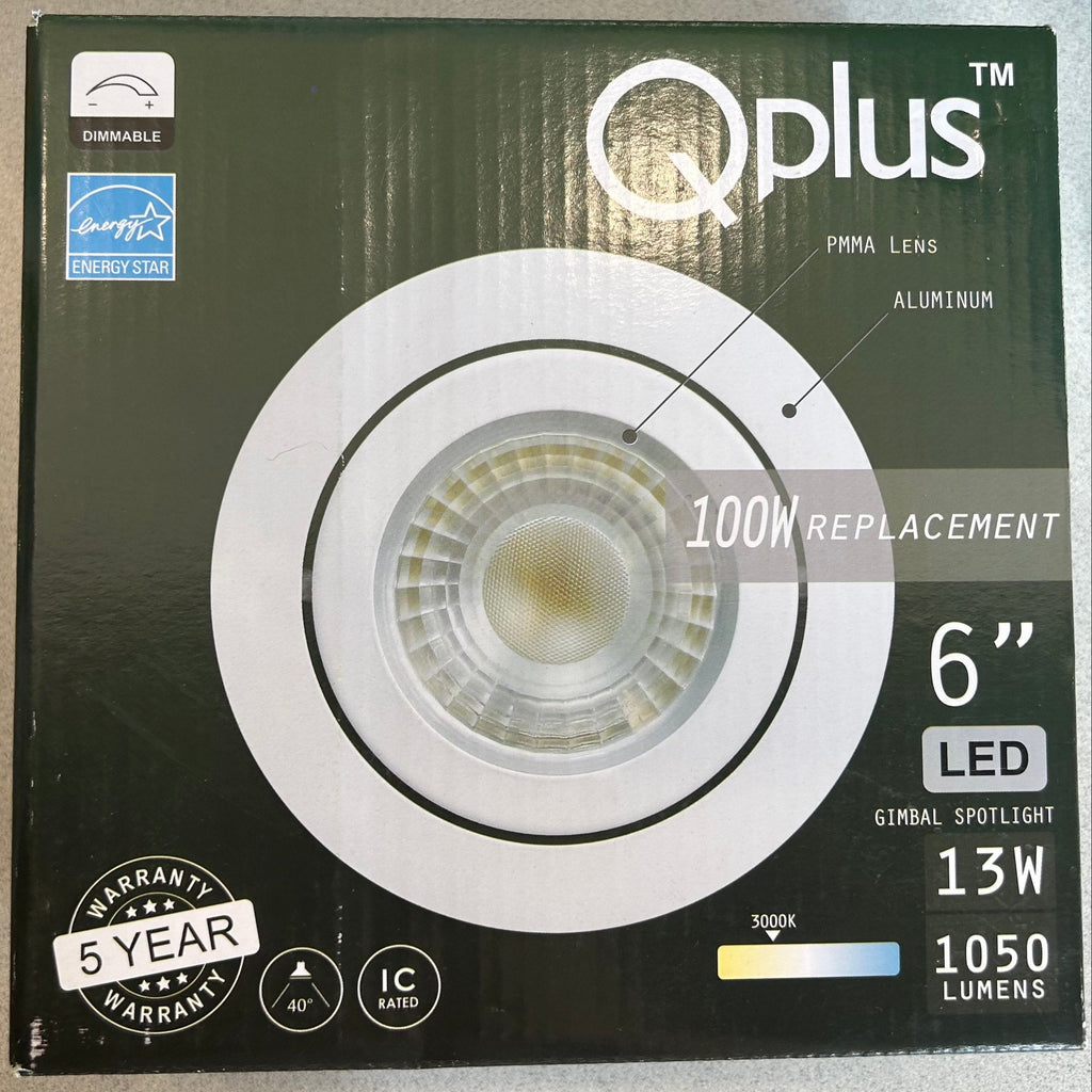 Qplus 13W 6 inch LED 1050 Lumens