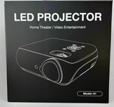 HAPPRUN Native 1080P Bluetooth Projector, Full HD Portable Outdoor Movie Projector with Built-in Speaker, Compatible with Smartphone, HDMI, USB, AV, Fire Stick, PS5 for Home, Bedroom, Outdoor Use