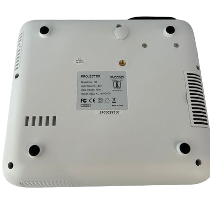 HAPPRUN Native 1080P Bluetooth Projector, Full HD Portable Outdoor Movie Projector with Built-in Speaker, Compatible with Smartphone, HDMI, USB, AV, Fire Stick, PS5 for Home, Bedroom, Outdoor Use