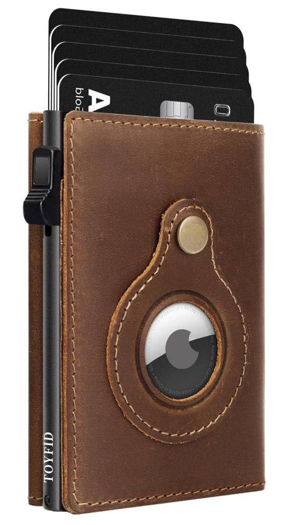 MEN'S MINIMAL GENUINE LEATHER SLIM WALLET