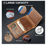 MEN'S MINIMAL GENUINE LEATHER SLIM WALLET