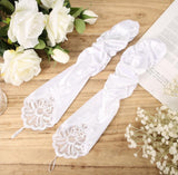 Long Lace Gloves, Soft Fingerless Lace Glove 1920s Opera Elbow Length Women's Gloves