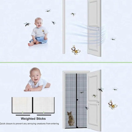 Magnetic Screen Door 38"W x 82"H