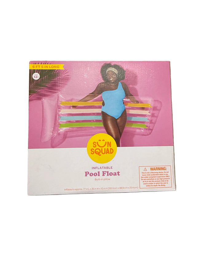 Sunsquad Inflatable Pool Flaot 6'5" Long