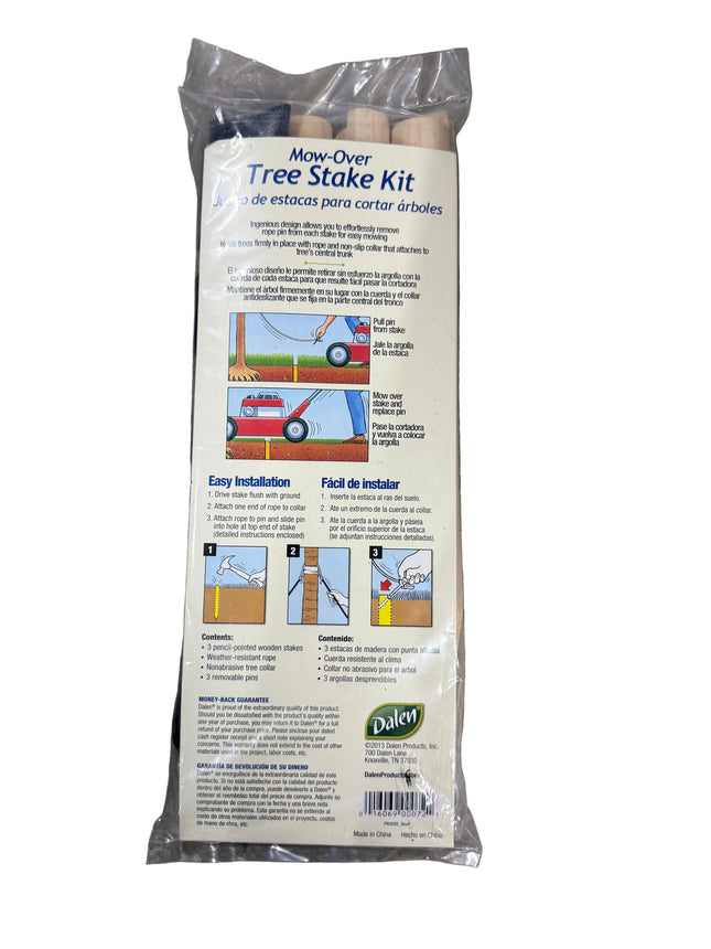 Dalen Mow Over Tree Stake Kit Wind Straight Growth Protection Complete Kit