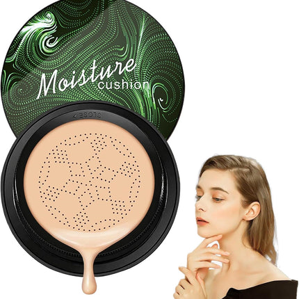 LZYLLS Air Cushion CC Cream Full Coverage Concealer Foundation Long-lasting Oil Control Moisturizing BB Cream, Natural