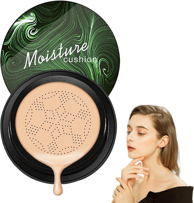LZYLLS Air Cushion CC Cream Full Coverage Concealer Foundation Long-lasting Oil Control Moisturizing BB Cream, Natural