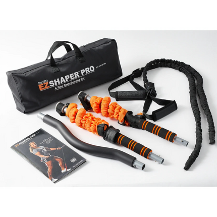 Tony Little EZ Shaper Pro Total Body Exercise Bar with 6 Workout DVDs