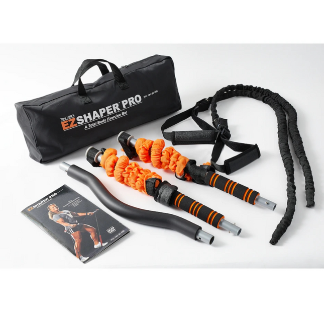 Tony Little EZ Shaper Pro Total Body Exercise Bar with 6 Workout DVDs