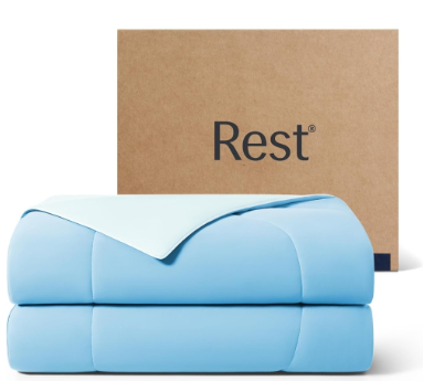 REST Cooling Comforter, Good Housekeeping Award Winner for Hot Sleepers, All-Season Lightweight Blanket