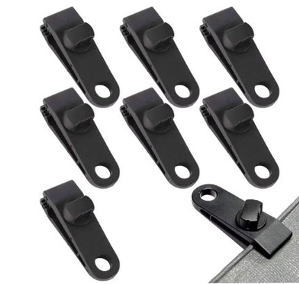 MEIYUE Heavy Duty Outdoor with 8 Pack Tarp Clips, 4 Straps with Dual Hooks for Bikes Tie Downs Camping Cargo Luggage