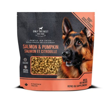 Only The Best Air Dried Adult Dog Food or Mixer - Salmon and Pumpkin, 3.30lb BAG