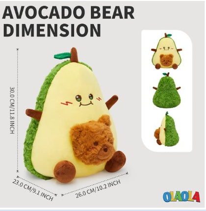 OLAOLA Original 30cm Cute Avocado Bear Dolls Soft Stuffed Dolls Animals Food Plush
