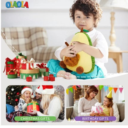 OLAOLA Original 30cm Cute Avocado Bear Dolls Soft Stuffed Dolls Animals Food Plush