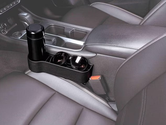 Auto Drive 1 Piece Automotive Car Seat Gap Storage Organizer, Black