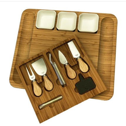 CARNIVORE CLUB Charcuterie Serving Board Plus Knife Set