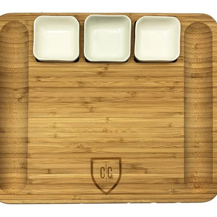 CARNIVORE CLUB Charcuterie Serving Board Plus Knife Set