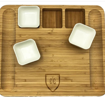 CARNIVORE CLUB Charcuterie Serving Board Plus Knife Set