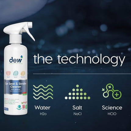 DEW Eco-Friendly Car Seat & Stroller Cleaner, 500ML