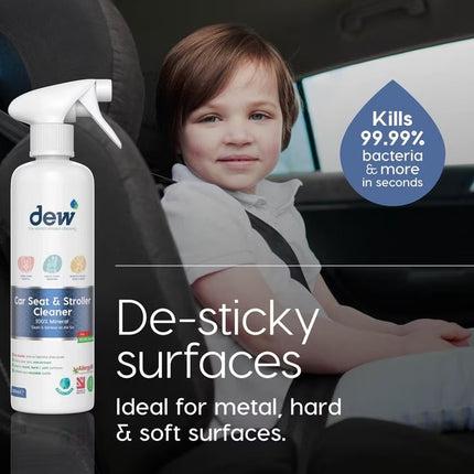 DEW Eco-Friendly Car Seat & Stroller Cleaner, 500ML