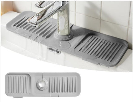 LIOUCBD Kitchen Sink Silicone Splash Guard Faucet Handle Drip Catcher Tray for Kitchen Bathroom Counter