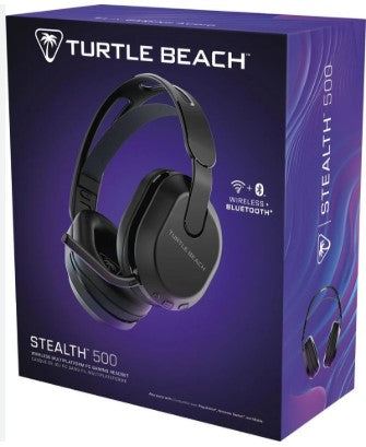 Turtle Beach Stealth 500 Wireless Amplified Gaming Headset for PC, PS5, PS4, & Mobile, Flip-to-Mute Mic, Black TBS-5104-05