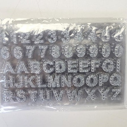 SHUNYINLAI 6 Sheets 294 PIECES Self-Adhesive Letters number stickers, Sticky Alphabet Sticker with Gems and Rhinestones for Scrapbook, DIY and Crafts supplies