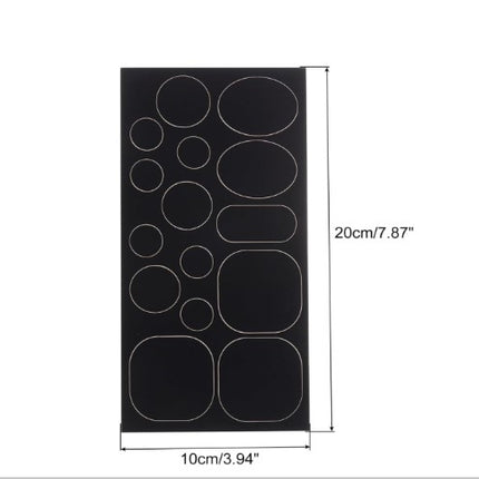 HARSGS 3pc Sheet  Fabric Self-Adhesive Patches, 45 Total Count