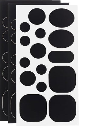 HARSGS 3pc Sheet  Fabric Self-Adhesive Patches, 45 Total Count