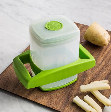 Starfrit Easy Fries Fry Cutter, Large Cutting Surface Makes 42 Sticks Per Cut, Non-Slip Base, Dishwasher Safe, Perfect for Homemade French Fries, Vegetables, Fruits & Cheese Sticks