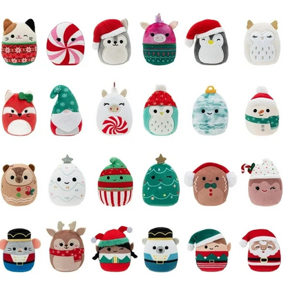 Squishmallows' Squishville 2" Holiday Calendar Plush 24pk