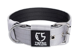 TSPRO Tactical Dog Collar 1.25 Inch Wide Dog Collar Strong Dog Collar Thick Dog Collar Heavy Duty Metal Buckle for 12.6-15.8 Inches Neck (Silver S)