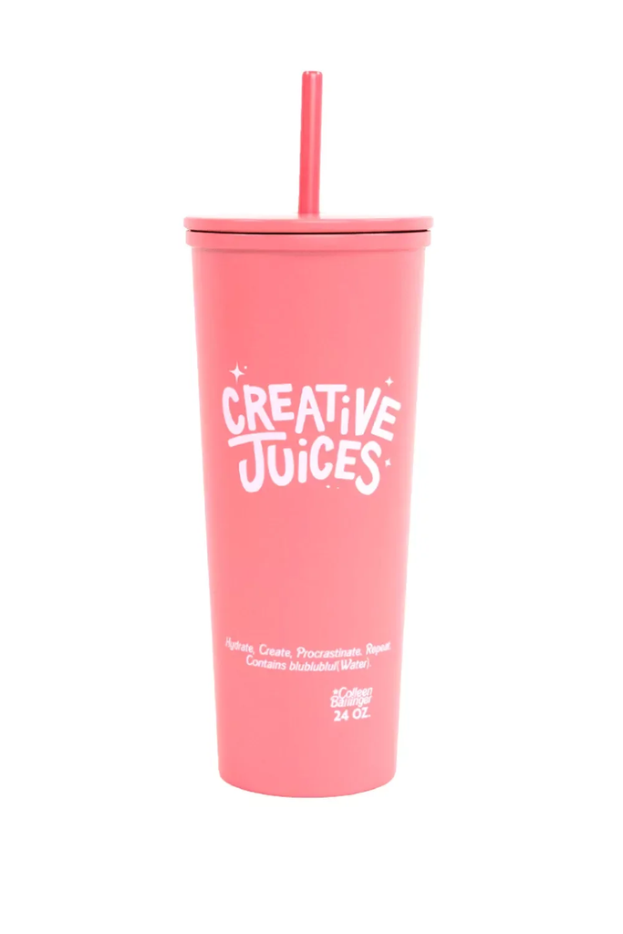Creative Juices Pink Tumbler 240z