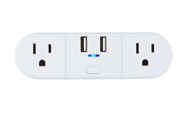 Globe Wi-fi Smart 2 Outlet Plug With USB Ports, 15 Amp, Non-independent Controlled